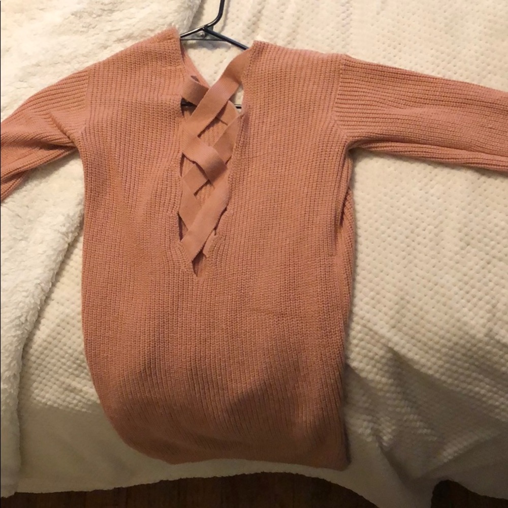 Cut out back sweater ordered from forever 21